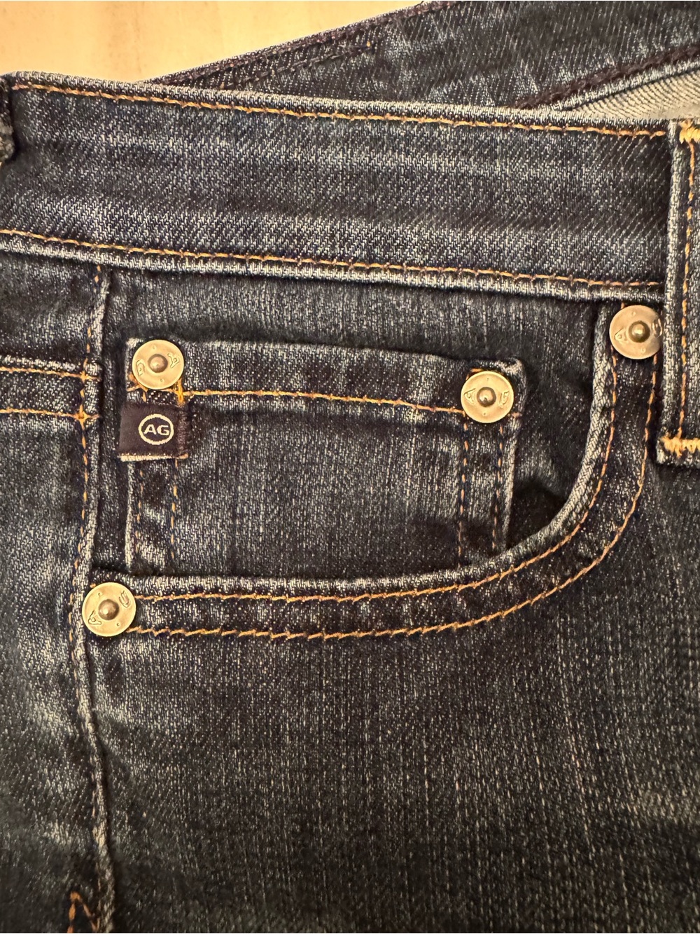 Ag Adriano Goldschmied Dark Blue Flare Jeans - Picture 4 of 9